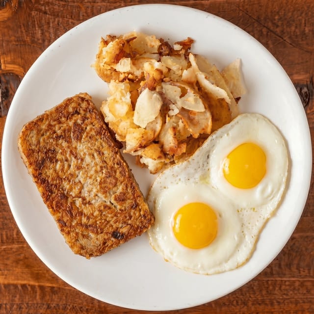 Scrapple & Two Eggs.