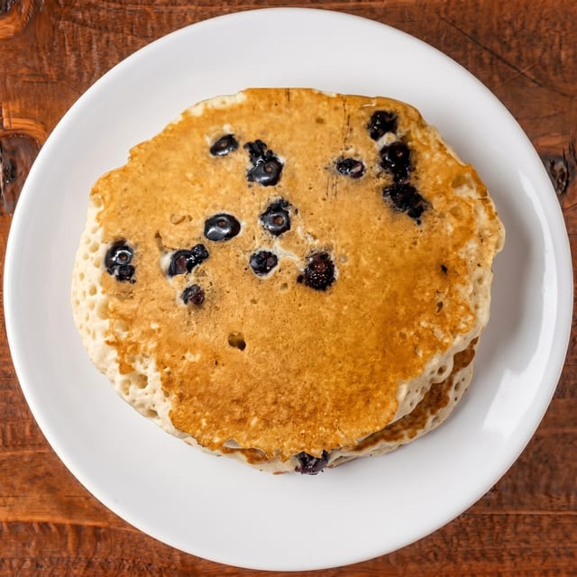 Blueberry Pancakes.