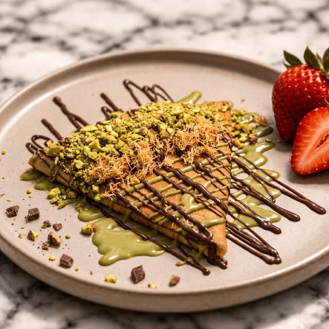 Dubai Chocolate Crepe.