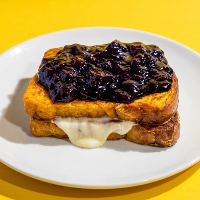 Blueberry Stuffed French Toast.