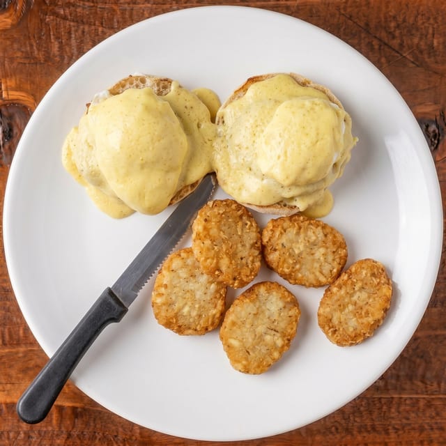 Falafel Benedict.