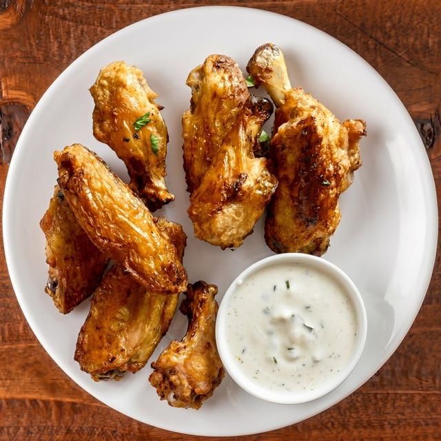 Golden Fried Chicken Wings.