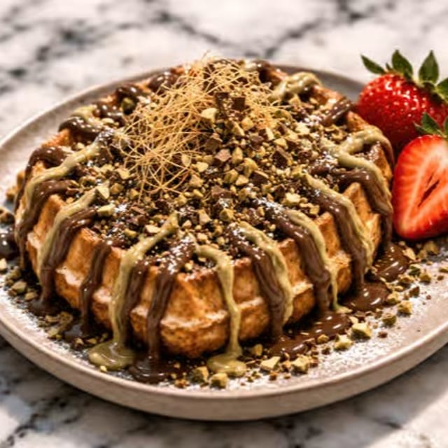 Dubai Chocolate Waffle.