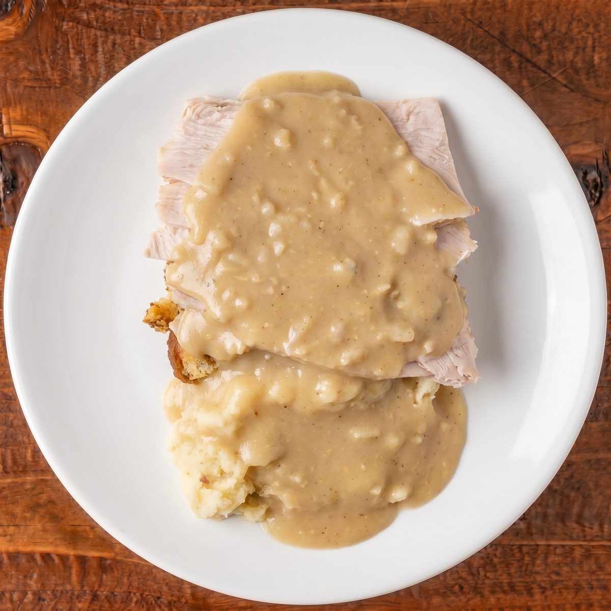 Open Faced Turkey Sandwich