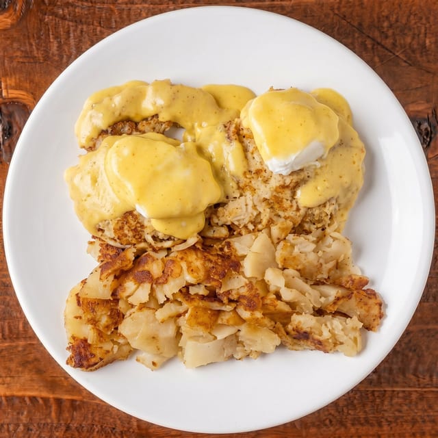 Crab Benedict.