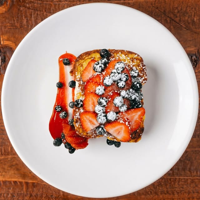 Wild Berry Stuffed French Toast.