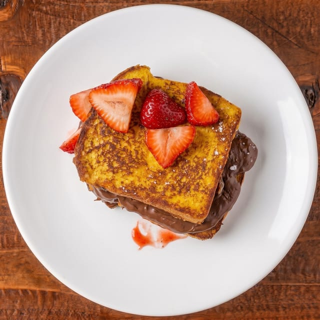 Nutella Stuffed French Toast.