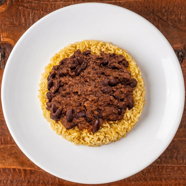Chili Over Rice.