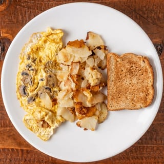 Ham, Bacon, Sausage or Mushroom Omelet