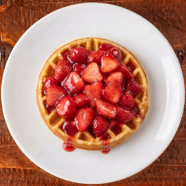 Waffle Fruit Topping.